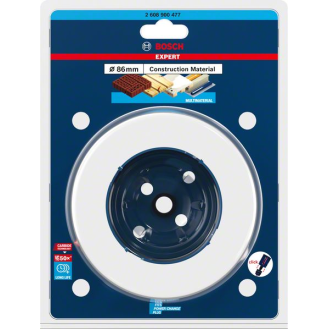 Bosch EXPERT Construction Material Lochsge, 86 x 60 mm. Fr Dreh- und-Beschreibung lesen