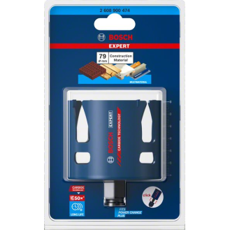 Bosch EXPERT Construction Material Lochsge, 79 x 60 mm. Fr Dreh- und-Beschreibung lesen