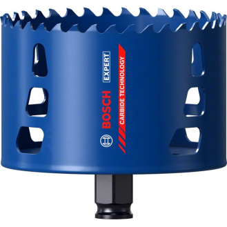 Bosch EXPERT Tough Material Lochsge, 105 x 60 mm. Fr Dreh- und Schlagbohrer-Beschreibung lesen