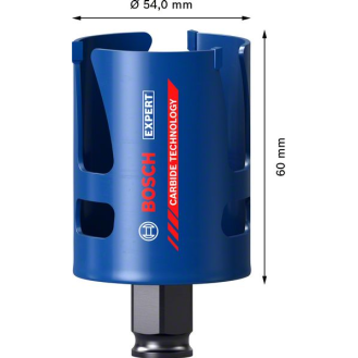 Bosch EXPERT Construction Material Lochsge, 54 x 60 mm. Fr Dreh- und-Beschreibung lesen