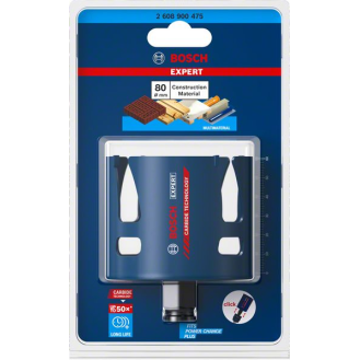 Bosch EXPERT Construction Material Lochsge, 80 x 60 mm. Fr Dreh- und-Beschreibung lesen