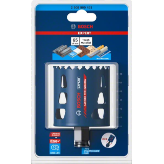 Bosch EXPERT Tough Material Lochsge, 65 x 60 mm. Fr Dreh- und Schlagbohrer-Beschreibung lesen