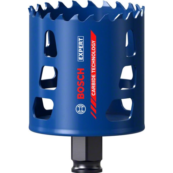 Bosch EXPERT Tough Material Lochsge, 65 x 60 mm. Fr Dreh- und Schlagbohrer-Beschreibung lesen