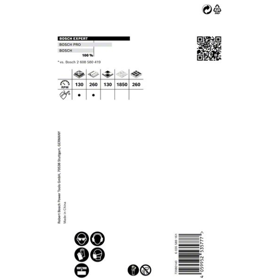 Bosch EXPERT Tough Material Lochsge, 65 x 60 mm. Fr Dreh- und Schlagbohrer-Beschreibung lesen