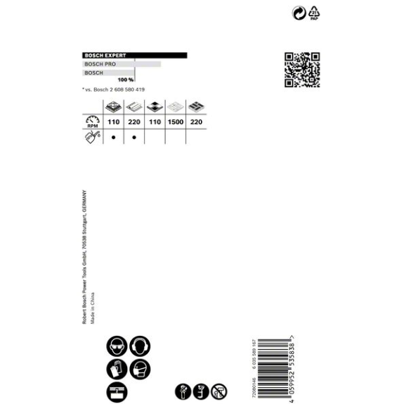 Bosch EXPERT Tough Material Lochsge, 80 x 60 mm. Fr Dreh- und Schlagbohrer-Beschreibung lesen