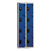 Vestiaires 4 cases x 2 colonnes - En kit - Bleu - Largeur 60cm