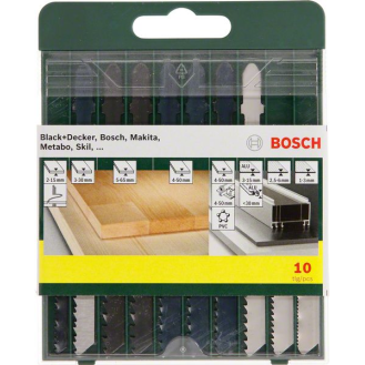 Bosch Sgeblattkassette Holz/Metall/Kunststoff (T-Schaft), 10-teilig-Beschreibung lesen