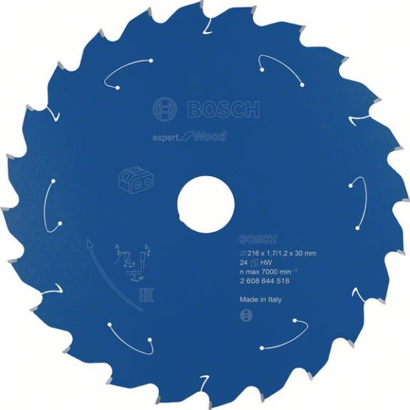 Bosch Akku-Kreissgeblatt Expert for Wood, 216 x 1,7/1,2 x 30, 24 Zhne-Beschreibung lesen