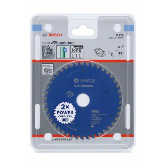 Bosch Akku-Kreissgeblatt Expert for Aluminium, 120 x 1,8/1,2 x 20, 42 Zhne-Beschreibung lesen