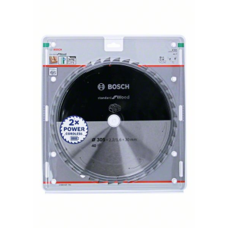 Bosch Akku-Kreissgeblatt Standard for Wood, 305 x 2,2/1,6 x 30, 40 Zhne-Beschreibung lesen