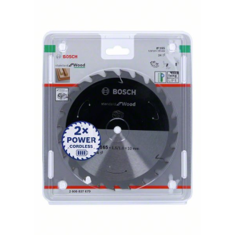 Bosch Akku-Kreissgeblatt Standard for Wood, 165 x 1,5/1 x 10, 24 Zhne-Beschreibung lesen