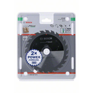 Bosch Akku-Kreissgeblatt Standard for Wood, 140 x 1,5/1 x 20, 24 Zhne-Beschreibung lesen