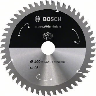 Bosch Akku-Kreissgeblatt Standard for Aluminium, 140 x 1,6/1,1 x 20, 50 Zhne-Beschreibung lesen
