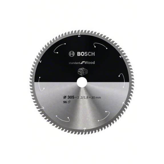 Bosch Akku-Kreissgeblatt Standard for Wood, 305 x 2,2/1,6 x 30x T96-Beschreibung lesen