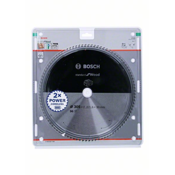 Bosch Akku-Kreissgeblatt Standard for Wood, 305 x 2,2/1,6 x 30x T96-Beschreibung lesen