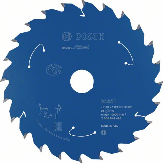 Bosch Akku-Kreissgeblatt Expert for Wood, 140 x 1,8/1,3 x 20, 24 Zhne-Beschreibung lesen