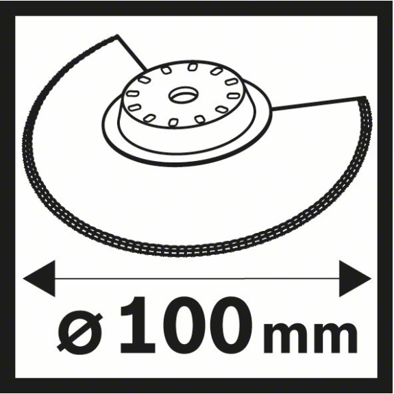 Bosch BIM Segmentwellenschliffmesser ACZ 100 SWB Starlock, 100 mm-Beschreibung lesen