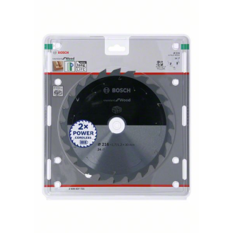 Bosch Akku-Kreissgeblatt, Standard for Wood, 216 x 1,7/1,2 x 30, 24 Zhne-Beschreibung lesen