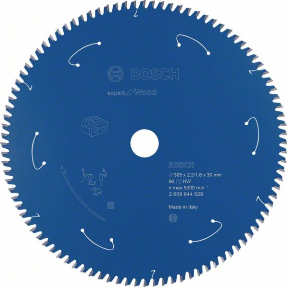 Bosch Akku-Kreissgeblatt Expert for Wood, 305 x 2,2/1,6 x 30, 96 Zhne-Beschreibung lesen