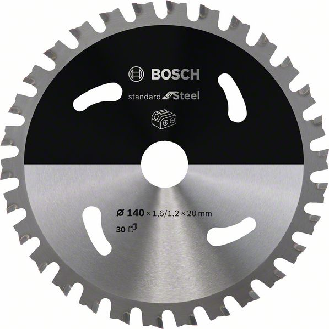 Bosch Akku-Kreissgeblatt Standard for Steel, 140 x 1,6/1,2 x 20, 30 Zhne-Beschreibung lesen