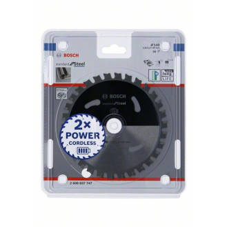 Bosch Akku-Kreissgeblatt Standard for Steel, 140 x 1,6/1,2 x 20, 30 Zhne-Beschreibung lesen