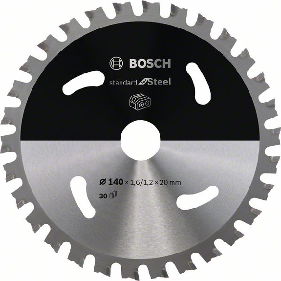 Bosch Akku-Kreissgeblatt Standard for Steel, 140 x 1,6/1,2 x 20, 30 Zhne-Beschreibung lesen