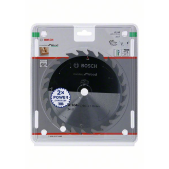 Bosch Akku-Kreissgeblatt Standard for Wood, 184 x 1,6/1,1 x 16, 24 Zhne-Beschreibung lesen