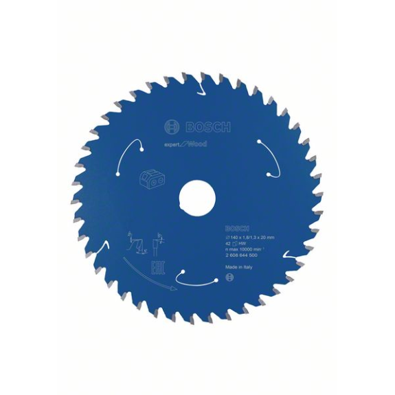 Bosch Akku-Kreissgeblatt Expert for Wood, 140 x 1,8/1,3 x 20, 42 Zhne-Beschreibung lesen