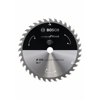 Bosch Akku-Kreissgeblatt Standard for Wood, 165 x 1,5/1 x 15,875, 36 Zhne-Beschreibung lesen