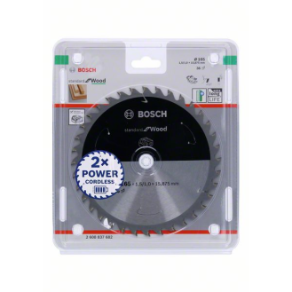 Bosch Akku-Kreissgeblatt Standard for Wood, 165 x 1,5/1 x 15,875, 36 Zhne-Beschreibung lesen