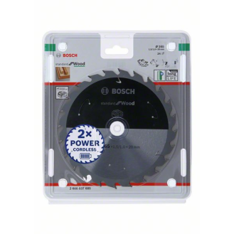 Bosch Akku-Kreissgeblatt Standard for Wood, 165 x 1,5/1 x 20, 24 Zhne-Beschreibung lesen