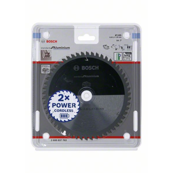 Bosch Akku-Kreissgeblatt Standard for Aluminium, 165 x 1,8/1,3 x 20, 54 Zhne-Beschreibung lesen
