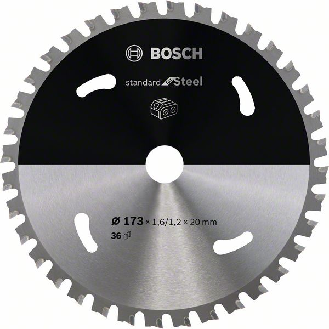 Bosch Akku-Kreissgeblatt Standard for Steel, 173 x 1,6/1,2 x 20, 36 Zhne-Beschreibung lesen