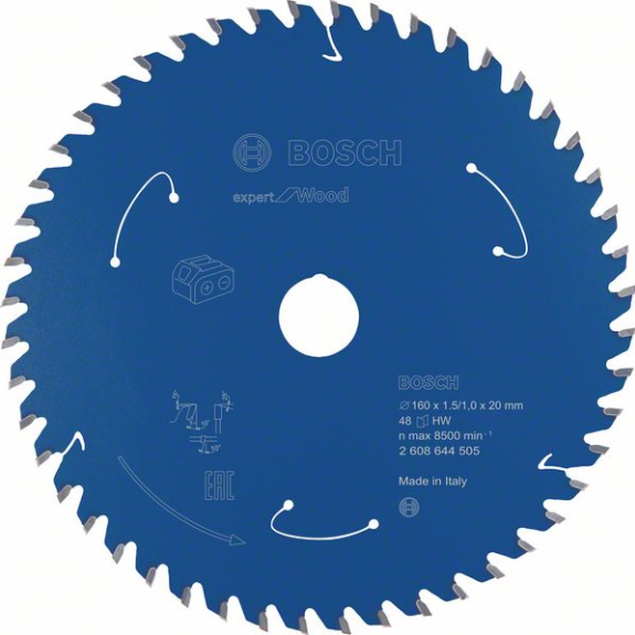 Bosch Akku-Kreissgeblatt Expert for Wood, 160 x 1,5/1 x 20, 48 Zhne-Beschreibung lesen
