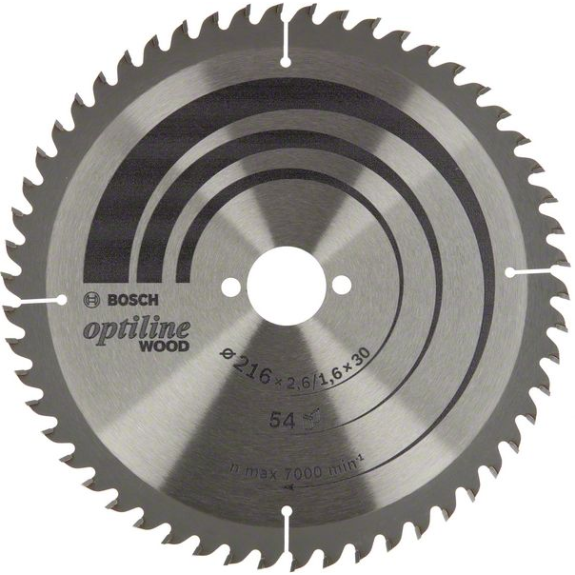 Bosch Optiline Wood Kreissgeblatt 216 x 2,6/1,6 x 30, 54 Zhne-Beschreibung lesen