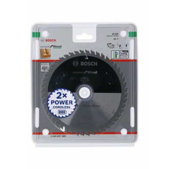 Bosch Akku-Kreissgeblatt Standard for Wood, 165 x 1,5/1 x 30, 48 Zhne-Beschreibung lesen