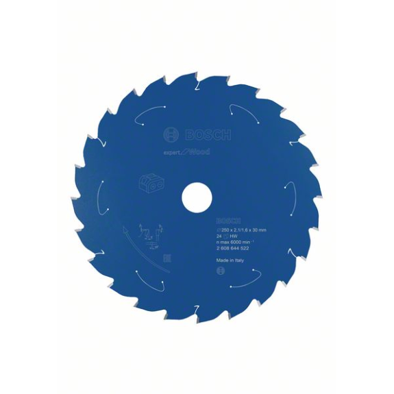 Bosch Akku-Kreissgeblatt Expert for Wood, 250 x 2,1/1,6 x 30, 24 Zhne-Beschreibung lesen