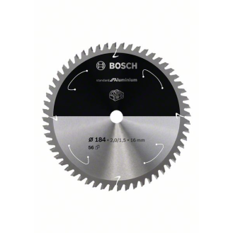 Bosch Akku-Kreissgeblatt Standard for Aluminium, 184 x 2/1,5 x 16, 56 Zhne-Beschreibung lesen