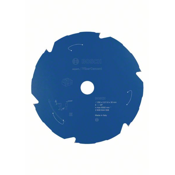 Bosch Akku-Kreissgeblatt Expert for Fibre Cement, 250 x 2,2/1,6 x 30, 6 Zhne-Beschreibung lesen