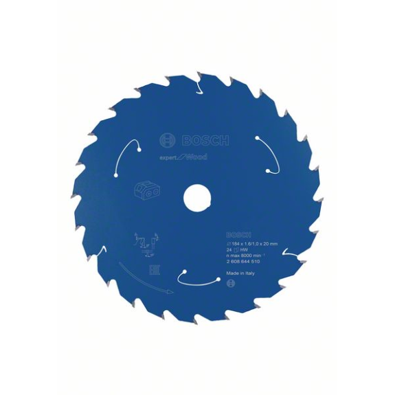 Bosch Akku-Kreissgeblatt Expert for Wood, 184 x 1,6/1 x 20, 24 Zhne-Beschreibung lesen