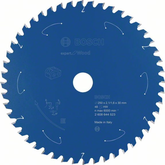 Bosch Akku-Kreissgeblatt Expert for Wood, 250 x 2,1/1,6 x 30, 48 Zhne-Beschreibung lesen