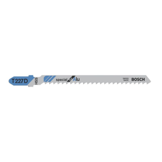 Bosch Stichsgeblatt T 227 D Special for Alu, 3er-Pack-Beschreibung lesen
