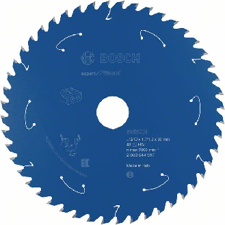 Bosch Akku-Kreissgeblatt Expert for Wood, 210 x 1,7/1,2 x 30, 48 Zhne-Beschreibung lesen