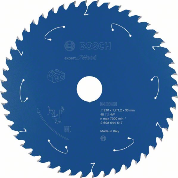 Bosch Akku-Kreissgeblatt Expert for Wood, 210 x 1,7/1,2 x 30, 48 Zhne-Beschreibung lesen