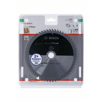 Bosch Akku-Kreissgeblatt Standard for Wood, 190 x 1,6/1,1 x 30, 60 Zhne-Beschreibung lesen