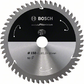 Bosch Akku-Kreissgeblatt Standard for Aluminium, 150 x 1,8/1,3 x 20, 52 Zhne-Beschreibung lesen