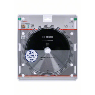 Bosch Akku-Kreissgeblatt Standard for Wood, 254 x 2,2/1,6 x 30, 24 Zhne-Beschreibung lesen