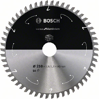 Bosch Akku-Kreissgeblatt Standard for Aluminium, 210 x 1,9/1,3 x 30, 54 Zhne-Beschreibung lesen