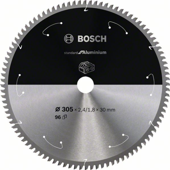 Bosch Akku-Kreissgeblatt Standard for Aluminium, 305 x 2,4/1,8 x 30, 96 Zhne-Beschreibung lesen