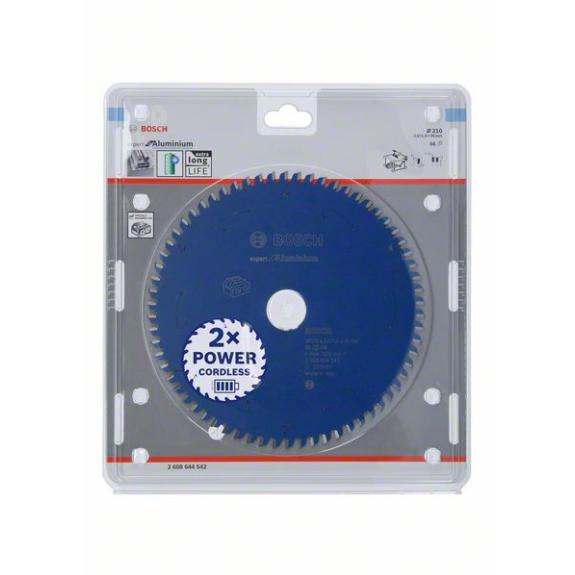 Bosch Akku-Kreissgeblatt Expert for Aluminium, 210 x 2/1,4 x 30, 66 Zhne-Beschreibung lesen